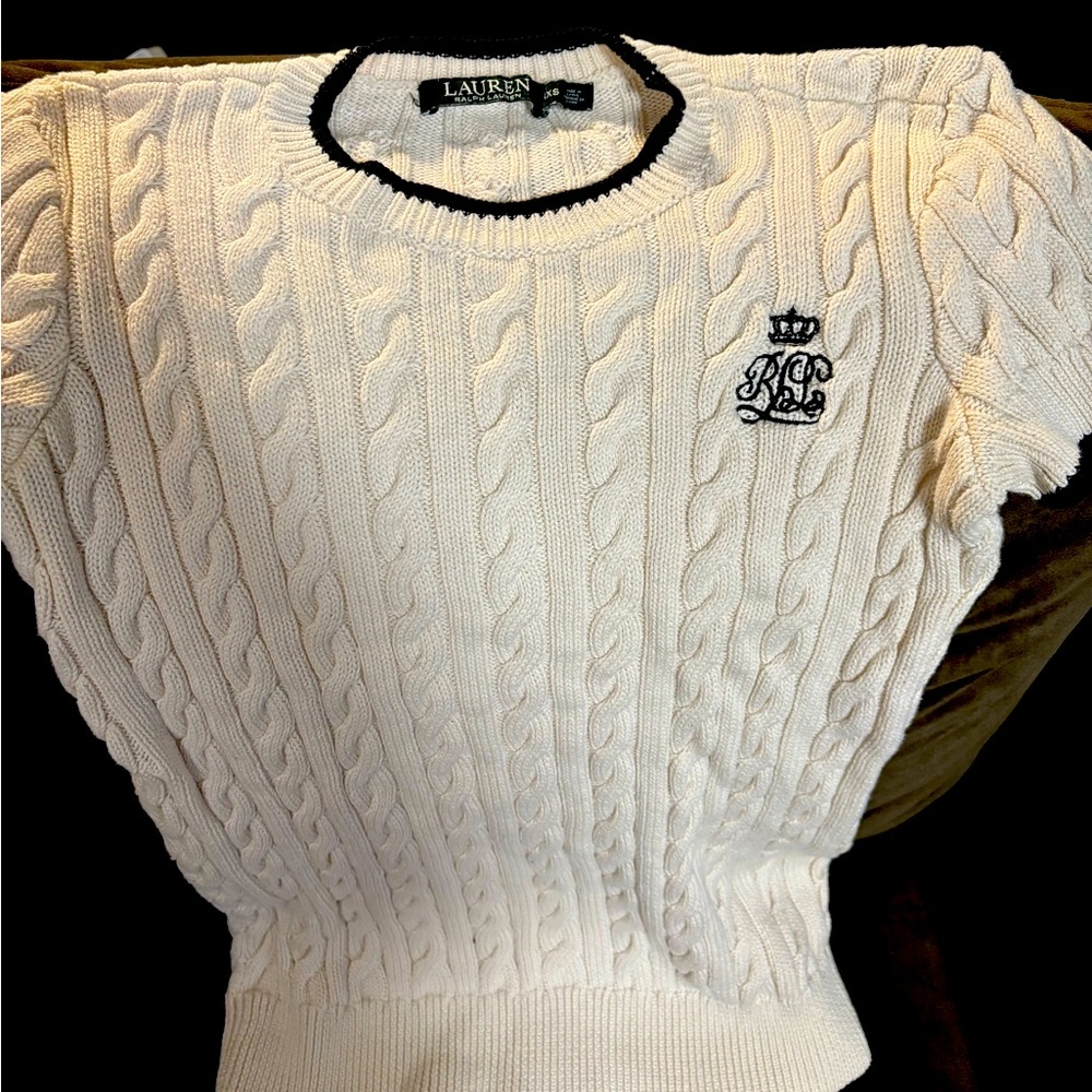 Lauren by Ralph Lauren Knit Shortsleeved Sweater